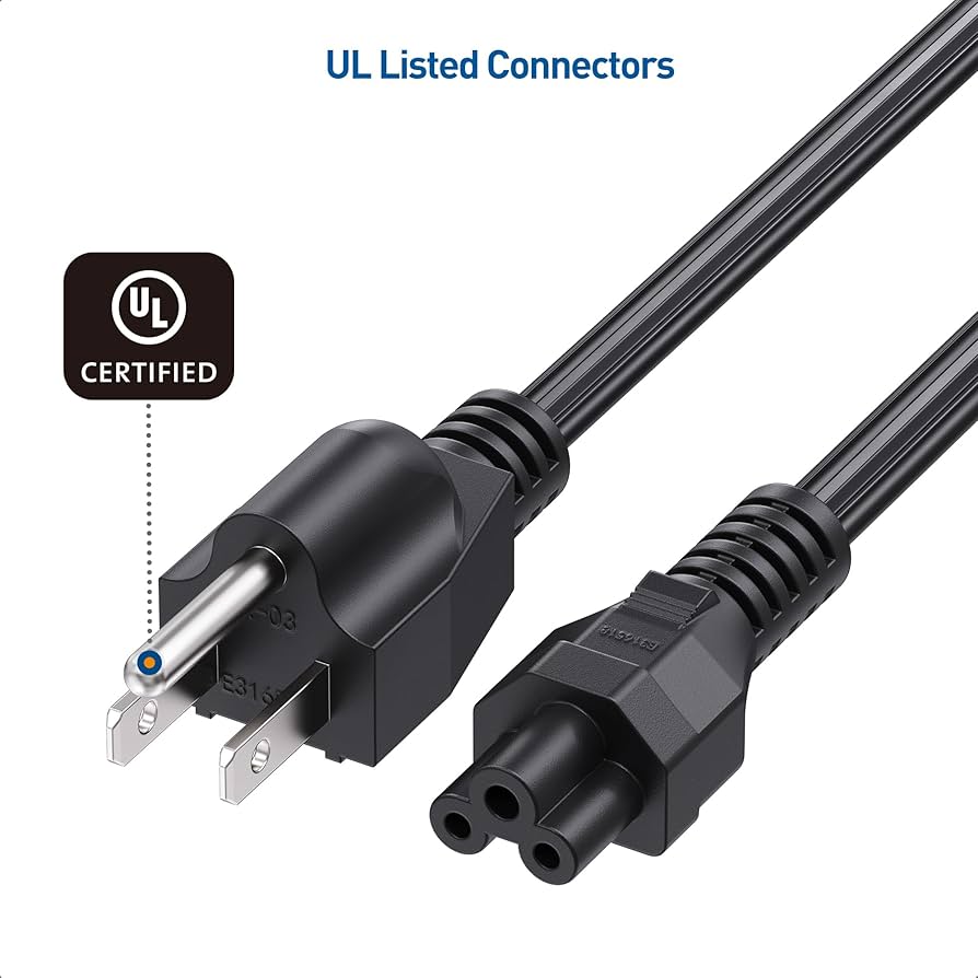 Amazon.com: Cable Matters 2-Pack 3 Prong Power Cord - 6ft, 13A